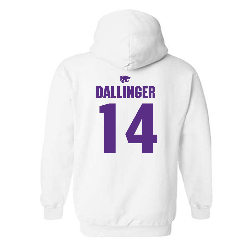 Kansas State - NCAA Women's Basketball : Rebekah Dallinger - Hooded Sweatshirt Sports Shersey