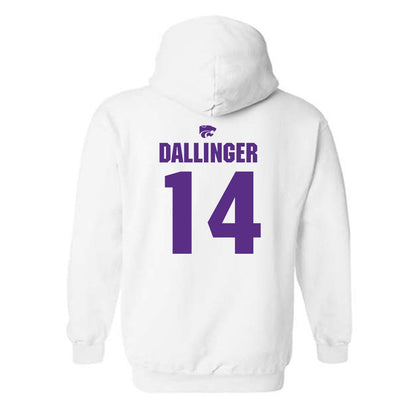 Kansas State - NCAA Women's Basketball : Rebekah Dallinger - Hooded Sweatshirt Sports Shersey