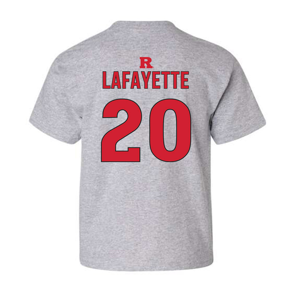 Rutgers - NCAA Women's Basketball : Erica Lafayette - Youth T-Shirt Classic Shersey