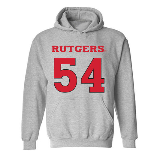 Rutgers - NCAA Women's Basketball : Chyna Cornwall - Hooded Sweatshirt Classic Shersey
