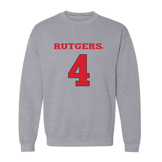 Rutgers - NCAA Women's Basketball : Antonia Bates - Crewneck Sweatshirt Classic Shersey