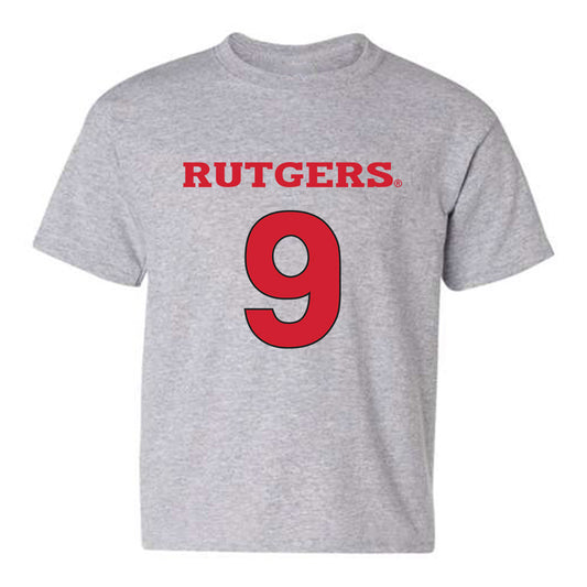 Rutgers - NCAA Men's Basketball : Oskar Palmquist - Youth T-Shirt Classic Shersey