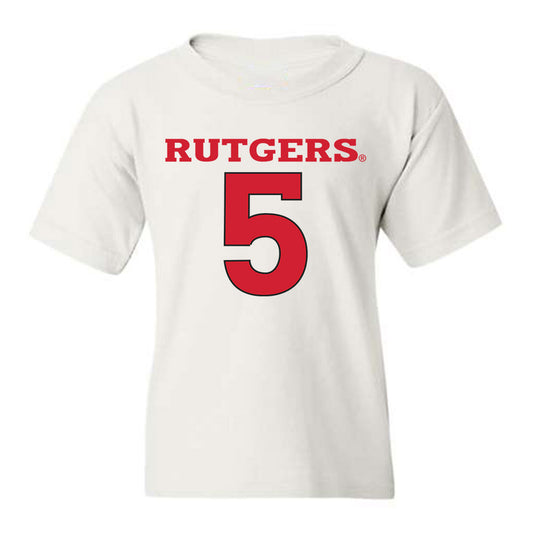 Rutgers - NCAA Men's Basketball : Aundre Hyatt - Youth T-Shirt Classic Shersey