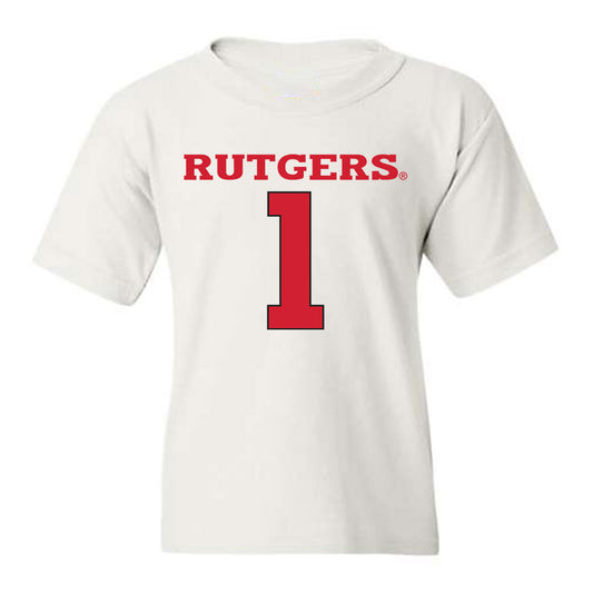 Rutgers - NCAA Men's Basketball : JaMichael Davis - Youth T-Shirt Classic Shersey