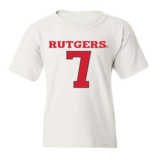 Rutgers - NCAA Men's Basketball : Aiden Terry - Youth T-Shirt Classic Shersey