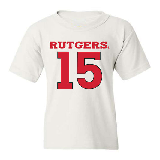 Rutgers - NCAA Men's Basketball : Jacob Morales - Youth T-Shirt Classic Shersey