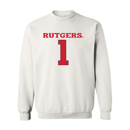 Rutgers - NCAA Men's Basketball : JaMichael Davis - Crewneck Sweatshirt Classic Shersey