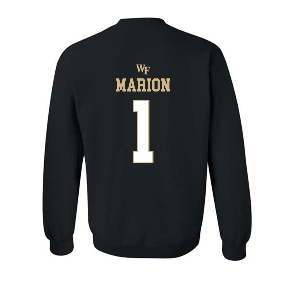 Wake Forest - NCAA Men's Basketball : Marqus Marion - Crewneck Sweatshirt Classic Shersey
