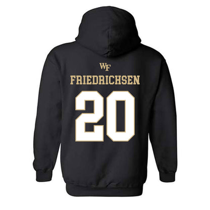 Wake Forest - NCAA Men's Basketball : Parker Friedrichsen - Hooded Sweatshirt Classic Shersey