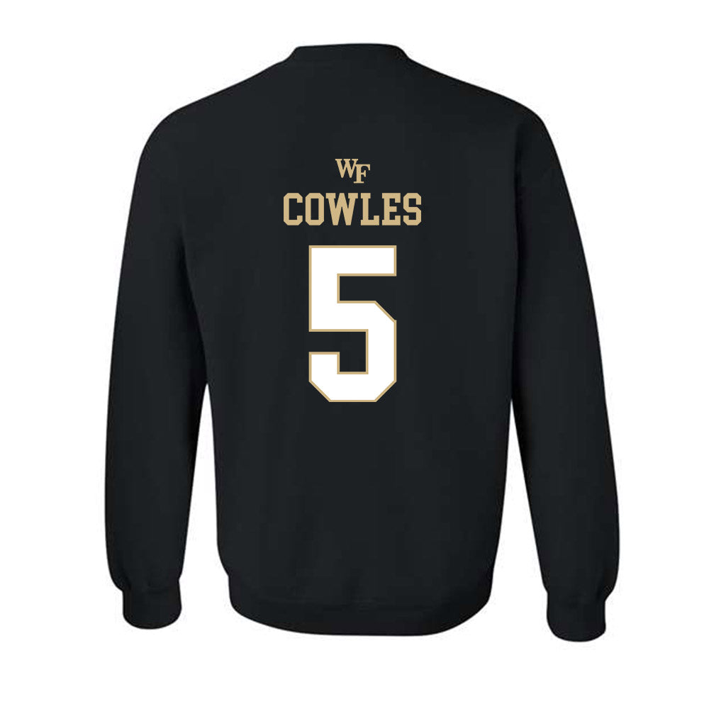 Wake Forest - NCAA Women's Basketball : Malaya Cowles - Crewneck Sweatshirt Classic Shersey