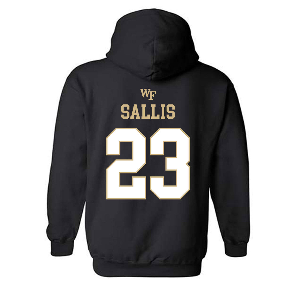 Wake Forest - NCAA Men's Basketball : Hunter Sallis - Hooded Sweatshirt Classic Shersey