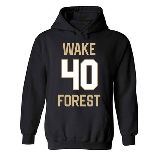 Wake Forest - NCAA Men's Basketball : Rj Kennah - Hooded Sweatshirt Classic Shersey