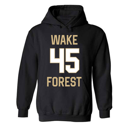 Wake Forest - NCAA Men's Basketball : Vincent Ricchiuti - Hooded Sweatshirt Classic Shersey