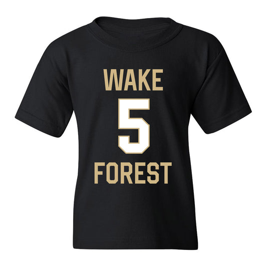 Wake Forest - NCAA Women's Basketball : Malaya Cowles - Youth T-Shirt Classic Shersey