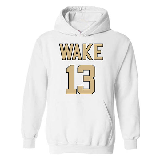 Wake Forest - NCAA Men's Basketball : Aaron Clark - Hooded Sweatshirt Classic Shersey