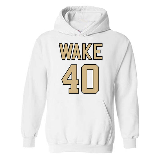 Wake Forest - NCAA Men's Basketball : Rj Kennah - Hooded Sweatshirt Classic Shersey