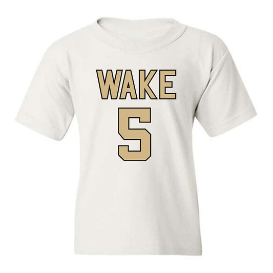 Wake Forest - NCAA Women's Basketball : Malaya Cowles - Youth T-Shirt Classic Shersey