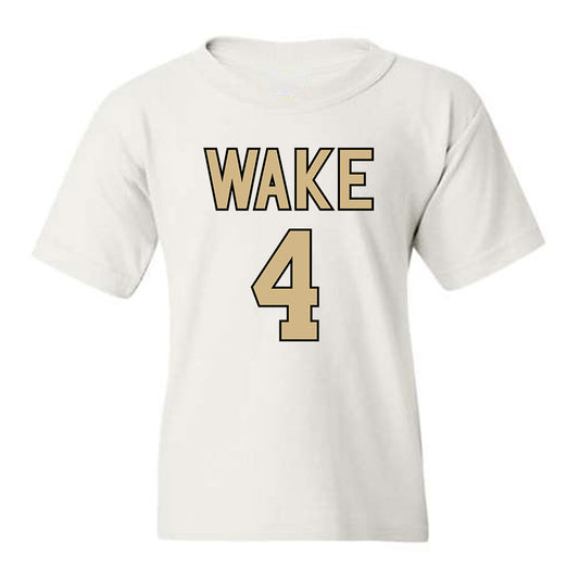 Wake Forest - NCAA Men's Basketball : Efton Reid III - Youth T-Shirt Classic Shersey