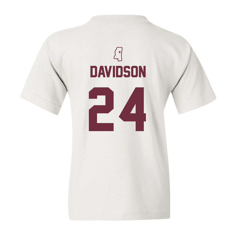 Mississippi State - NCAA Softball : Megan Davidson - Youth T-Shirt Sports Shersey