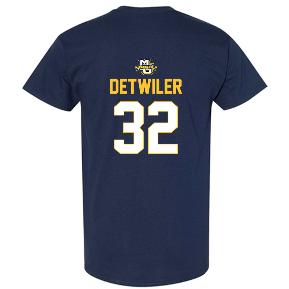 Marquette - NCAA Men's Lacrosse : Peter Detwiler T-Shirt