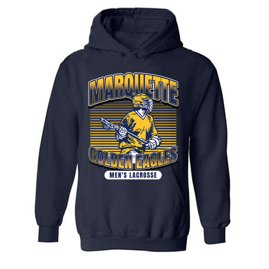 Marquette - NCAA Men's Lacrosse : Lucas Lawas Hooded Sweatshirt