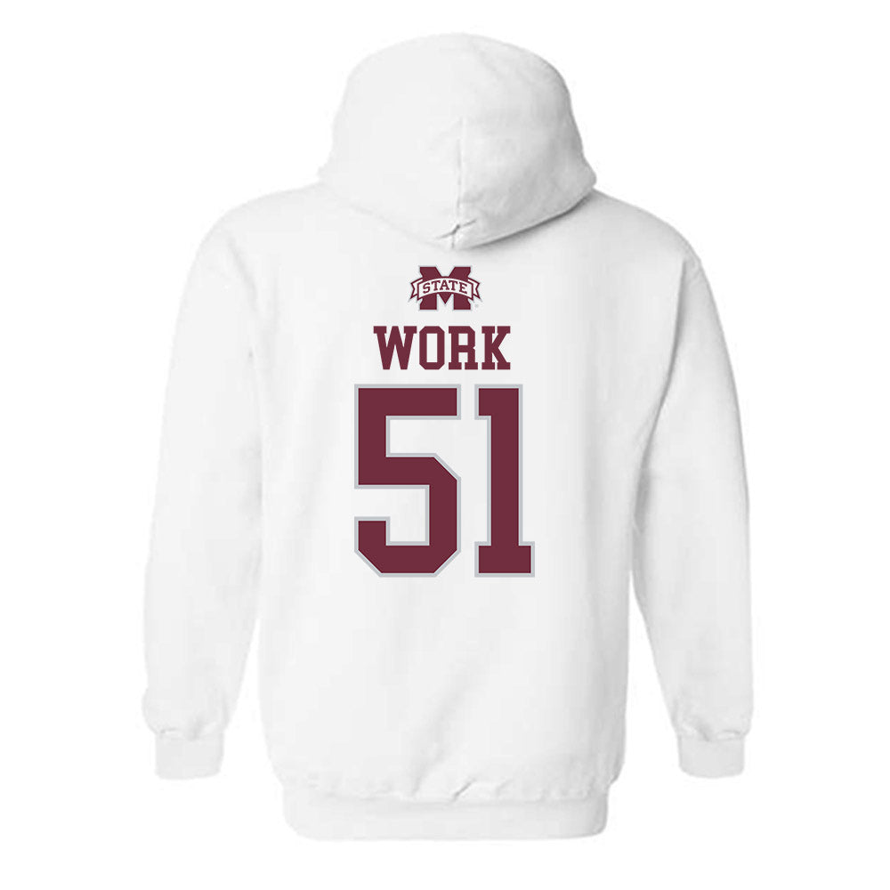 Mississippi State - NCAA Football : Luke Work - Hooded Sweatshirt Classic Shersey