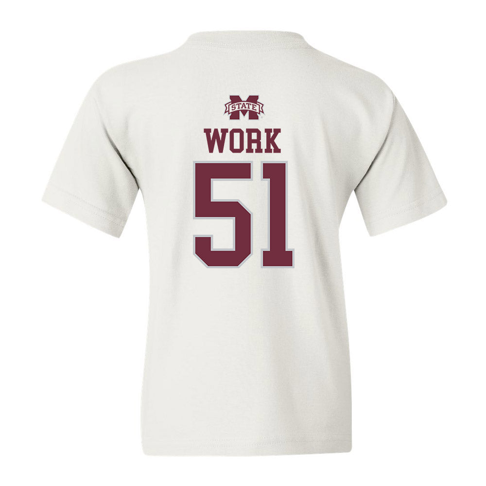 Mississippi State - NCAA Football : Luke Work - Youth T-Shirt Classic Shersey