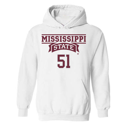 Mississippi State - NCAA Football : Luke Work - Hooded Sweatshirt Classic Shersey