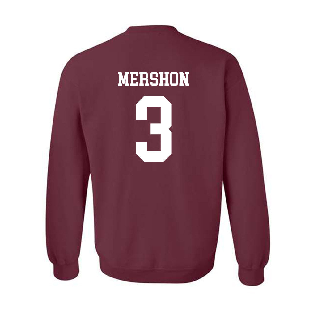 Mississippi State - NCAA Baseball : David Mershon - Crewneck Sweatshirt Classic Shersey