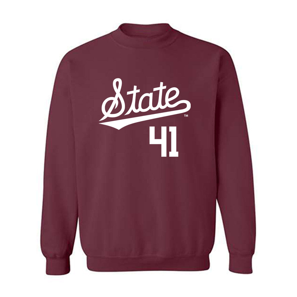 Mississippi State - NCAA Baseball : Ethan Pulliam - Crewneck Sweatshirt Classic Shersey