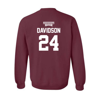 Mississippi State - NCAA Softball : Megan Davidson - Crewneck Sweatshirt Classic Shersey