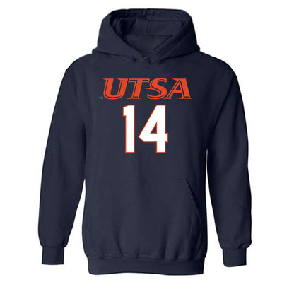 UTSA - NCAA Football : Dywan Griffin Shersey Hooded Sweatshirt
