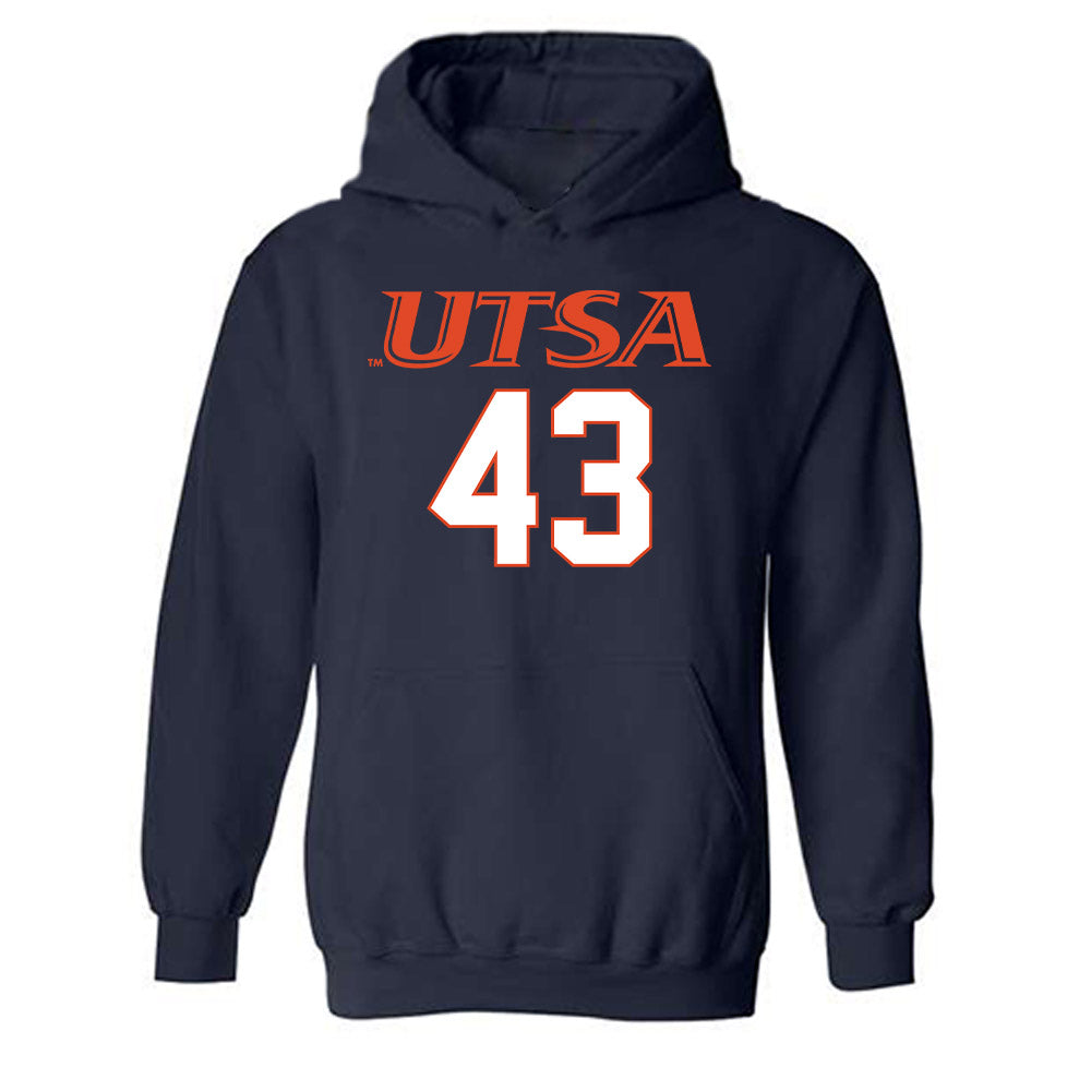 UTSA - NCAA Football : Kaleb Brown Shersey Hooded Sweatshirt