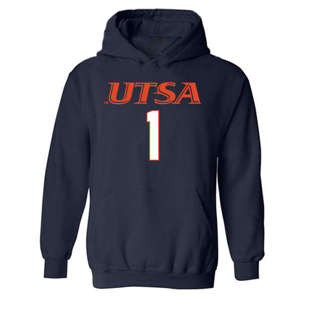 UTSA - NCAA Football : De'Corian Clark Shersey Hooded Sweatshirt