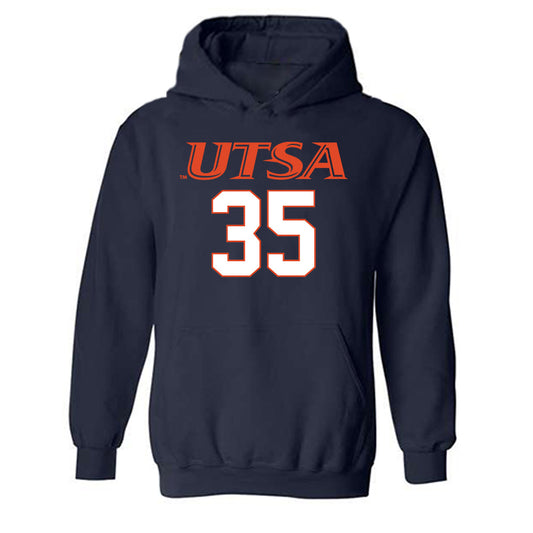 UTSA - NCAA Football : Alpha Khan - Hooded Sweatshirt Generic Shersey