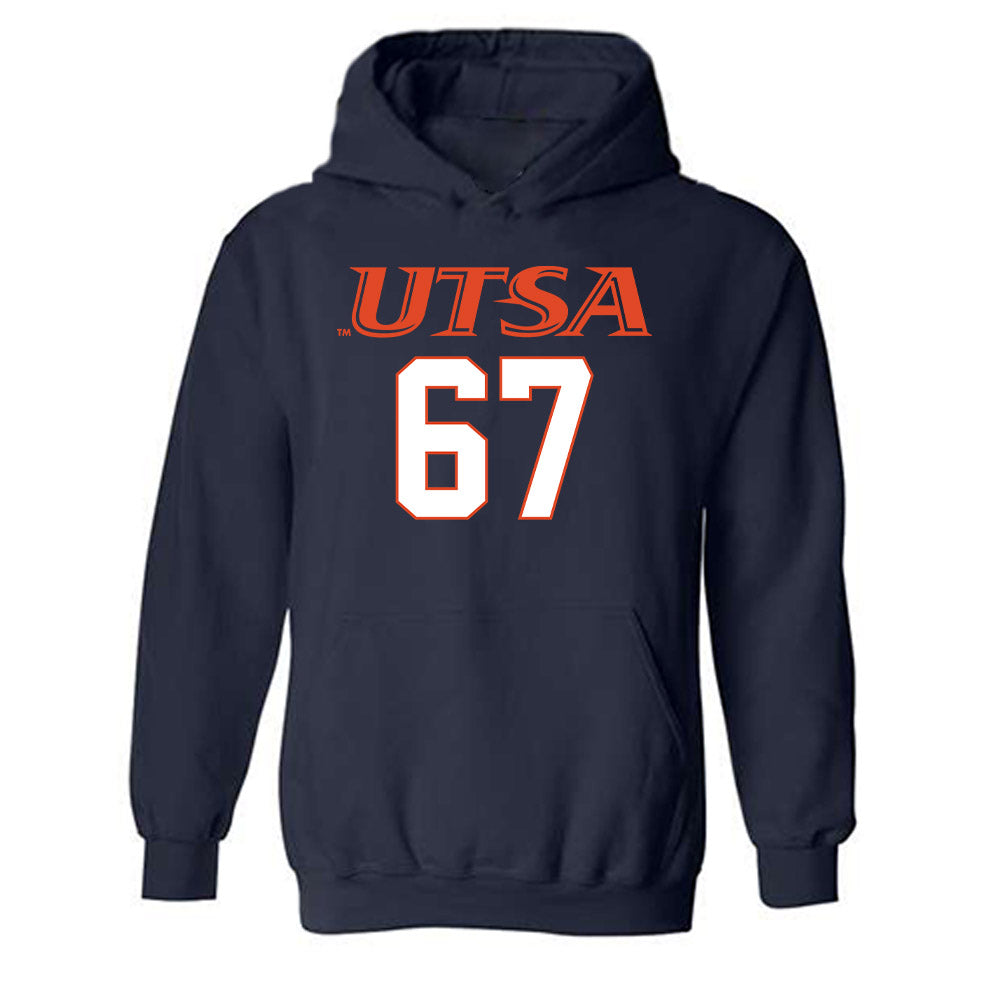 UTSA - NCAA Football : Walker Baty Shersey Hooded Sweatshirt