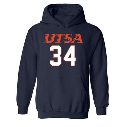 UTSA - NCAA Football : James Walley Jr - Replica Shersey Hooded Sweatshirt