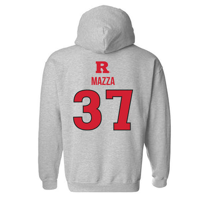 Rutgers - NCAA Baseball : Joe Mazza - Hooded Sweatshirt Sports Shersey