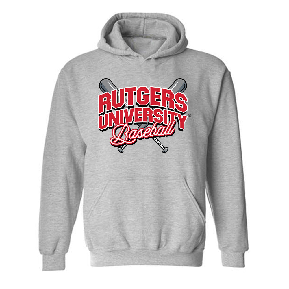 Rutgers - NCAA Baseball : Jordan Sweeney - Hooded Sweatshirt Sports Shersey