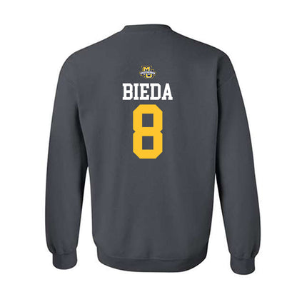 Marquette - NCAA Women's Soccer : Josephine Bieda - Charcoal Replica Shersey Sweatshirt