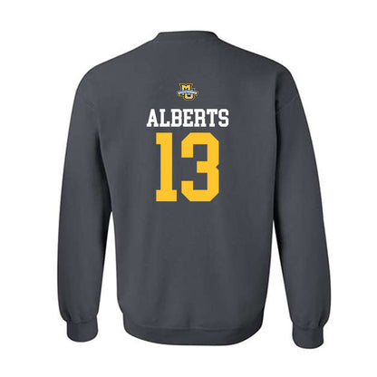 Marquette - NCAA Women's Soccer : Adrianna Alberts - Charcoal Replica Shersey Sweatshirt