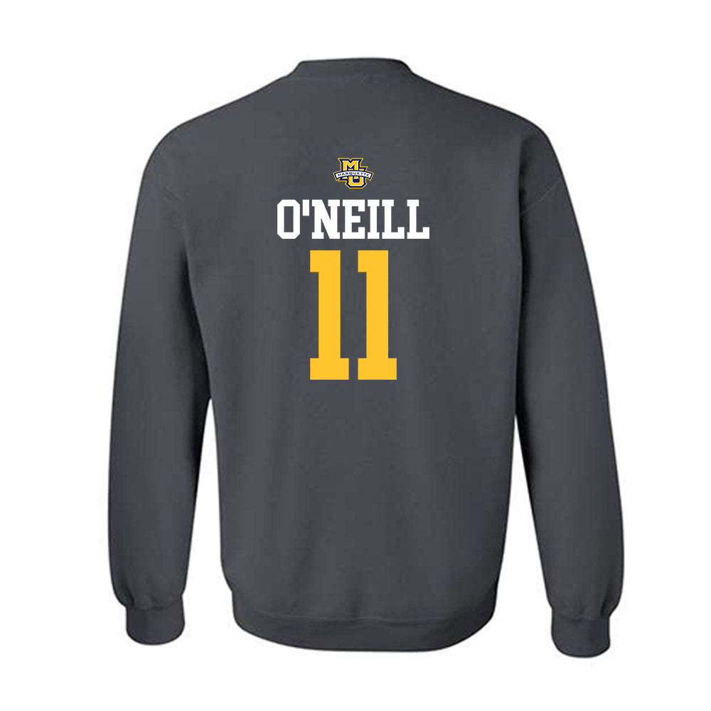 Marquette - NCAA Women's Soccer : Julia O'Neill - Charcoal Replica Shersey Sweatshirt