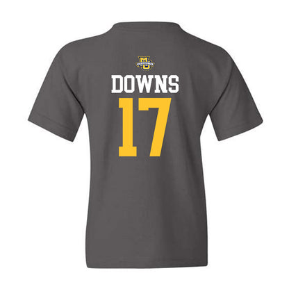 Marquette - NCAA Women's Soccer : Cate Downs - Charcoal Replica Shersey Youth T-Shirt