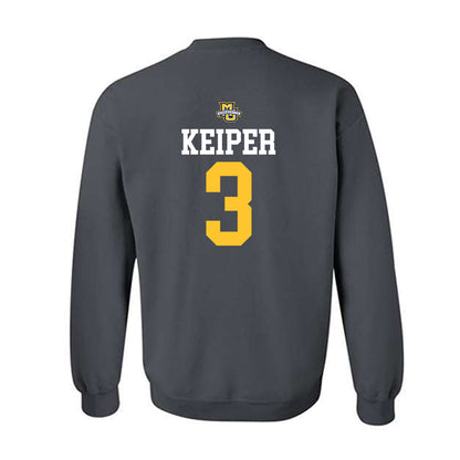 Marquette - NCAA Women's Soccer : Molly Keiper - Charcoal Replica Shersey Sweatshirt
