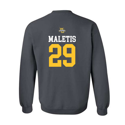 Marquette - NCAA Women's Soccer : Alexa Maletis - Charcoal Replica Shersey Sweatshirt