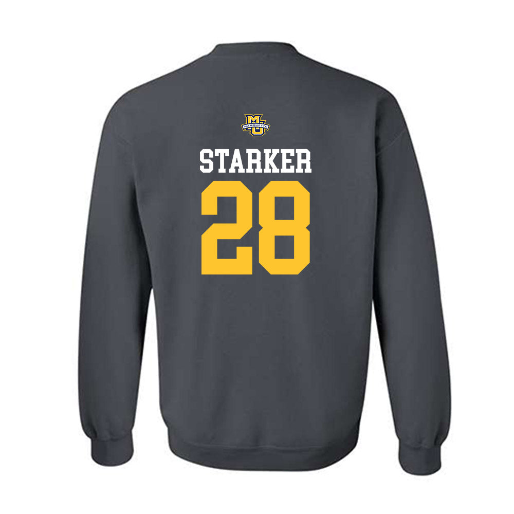 Marquette - NCAA Women's Soccer : Maggie Starker - Charcoal Replica Shersey Sweatshirt