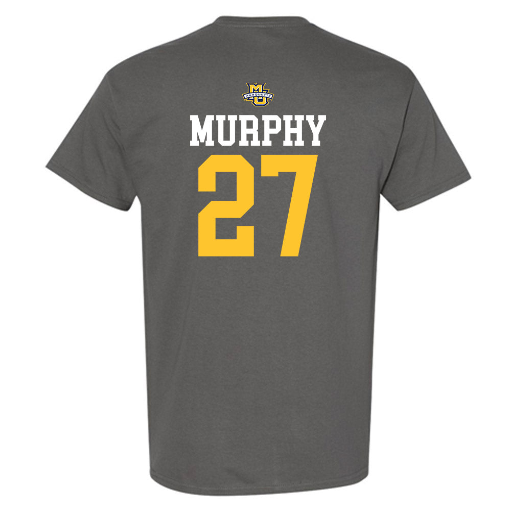 Marquette - NCAA Women's Soccer : Carina Murphy - Charcoal Replica Shersey Short Sleeve T-Shirt