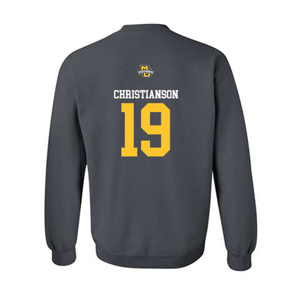 Marquette - NCAA Women's Soccer : Haley Christianson - Charcoal Replica Shersey Sweatshirt