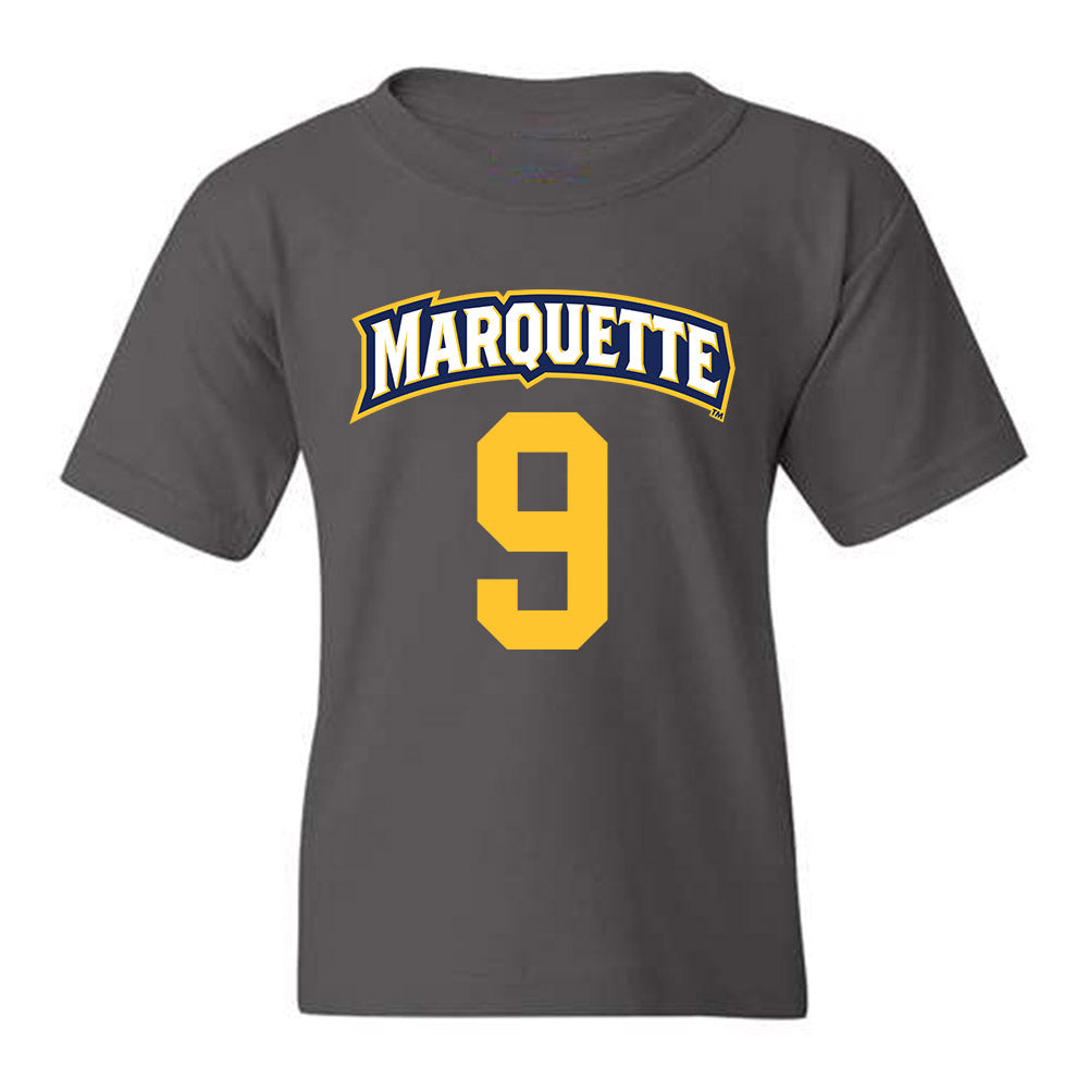 Marquette - NCAA Women's Soccer : Aislinn Boyle - Charcoal Replica Shersey Youth T-Shirt