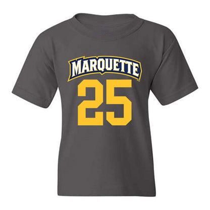 Marquette - NCAA Women's Soccer : Caroline Cline - Charcoal Replica Shersey Youth T-Shirt